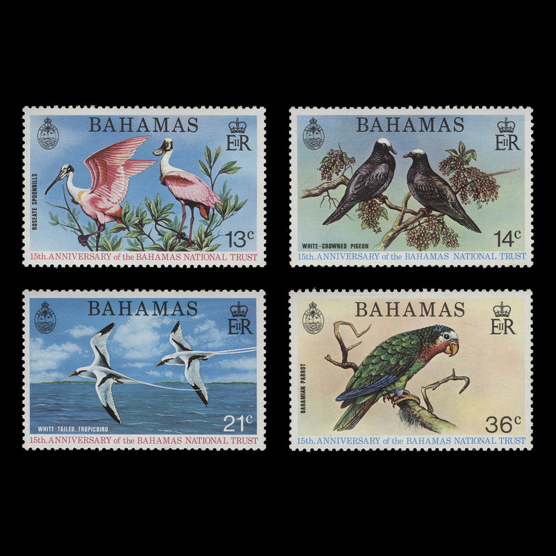 Bahamas 1974 (MNH) National Trust Anniversary set