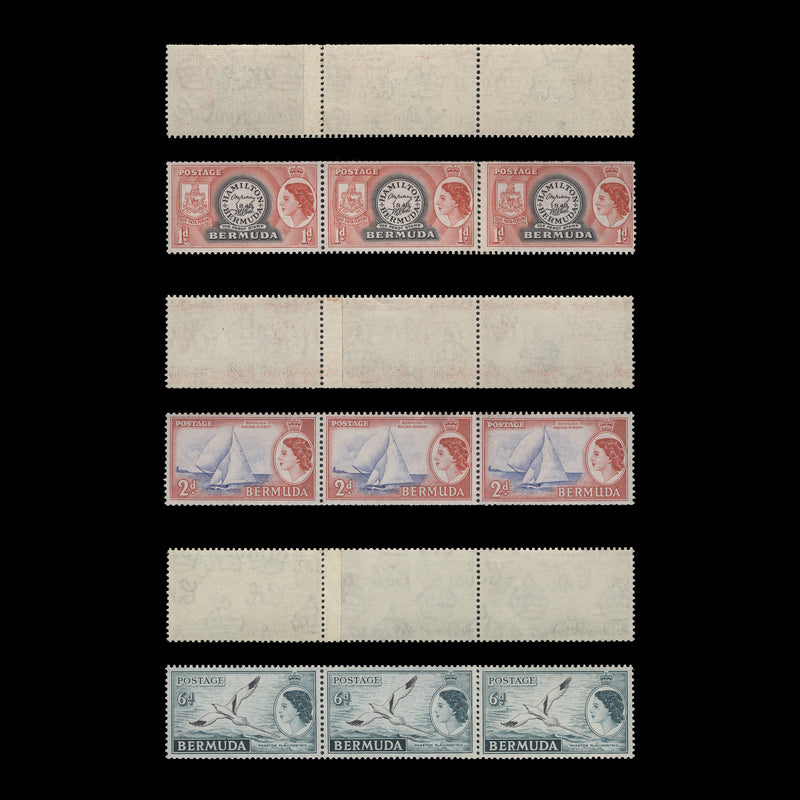 Bermuda 1953 (MNH) Definitives coil-join strips