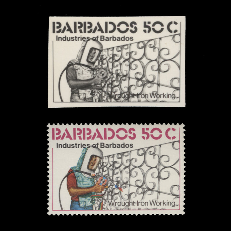 Barbados 1978 Wrought Iron Working photographic proof