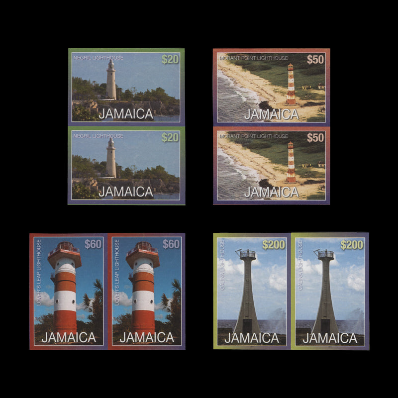 Jamaica 2011 Lighthouses imperf proof pairs