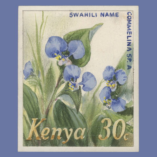 Kenya 1983 Ziyungi Buluu watercolour essay by Rena Fennessy