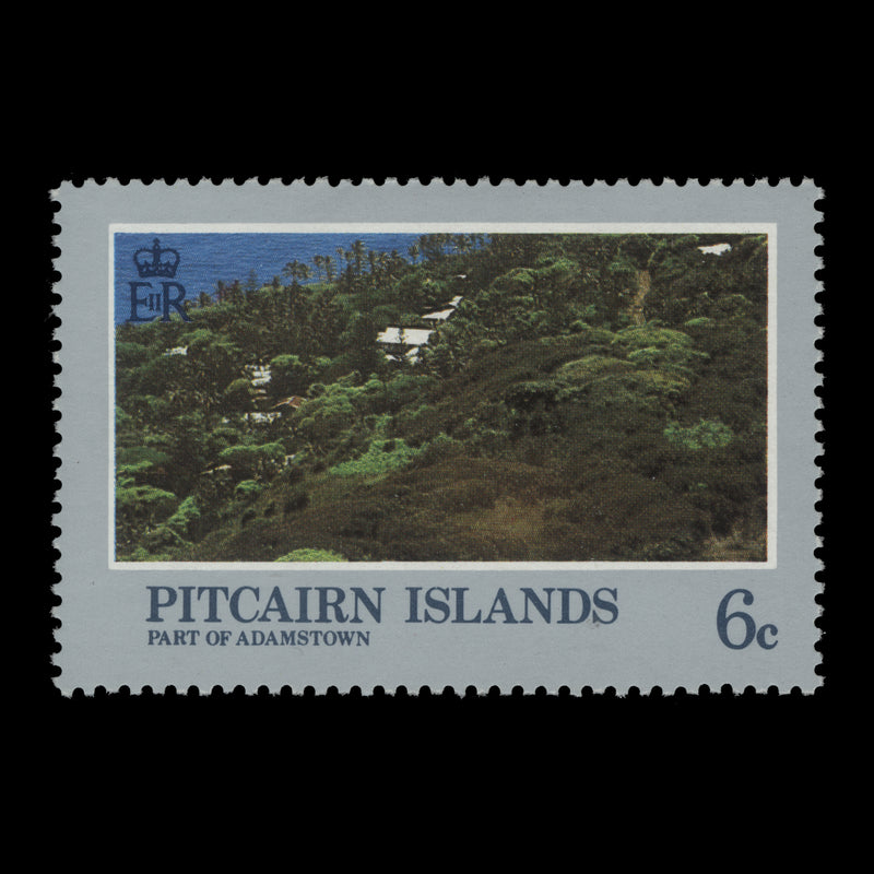 Pitcairn Islands 1981 (Variety) 6c Landscapes with watermark crown to right