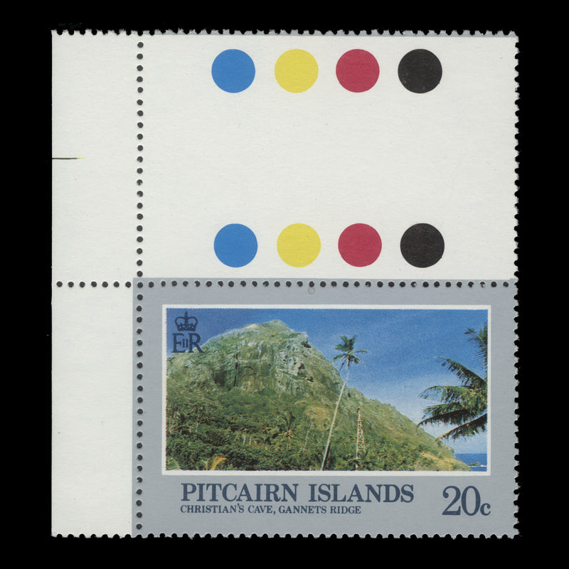 Pitcairn Islands 1981 (Variety) 20c Landscapes with watermark to right