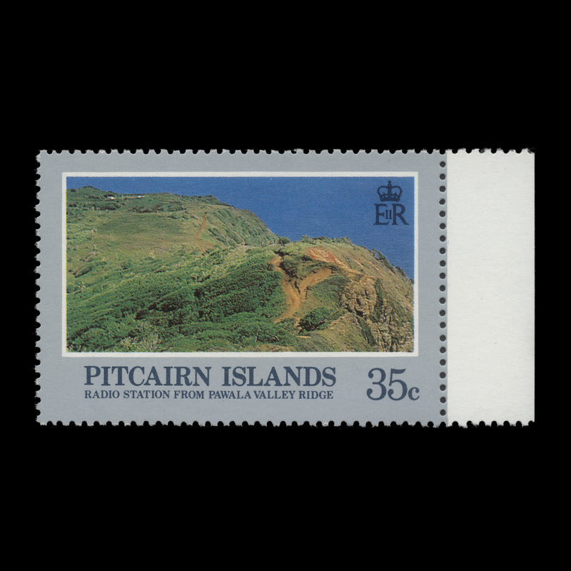 Pitcairn Islands 1981 (Variety) 35c Landscapes with watermark crown to right