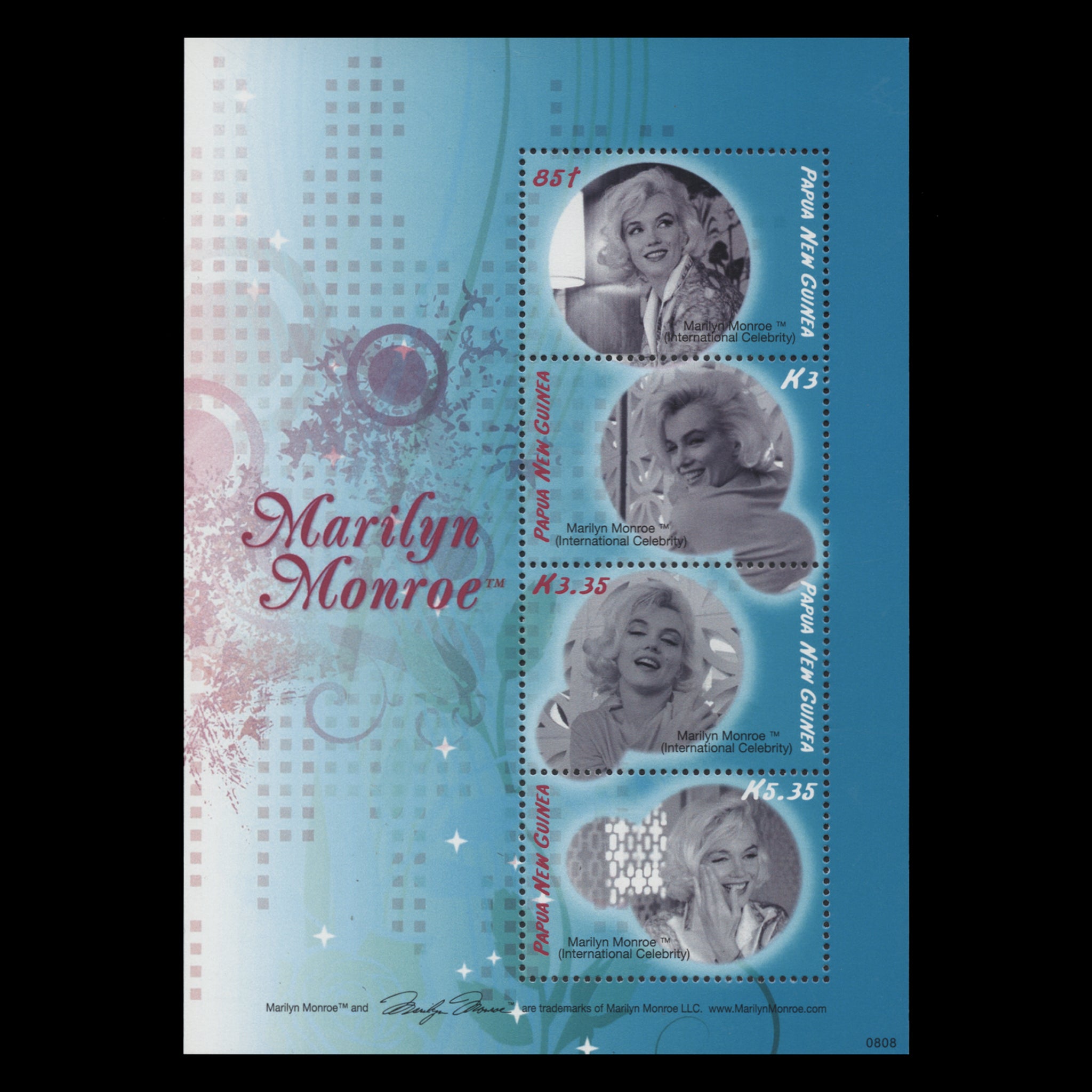 Bloque De Sellos Guinea 2136 | Marilyn Monroe 2012 | MNH | Edición Completa | Prophila