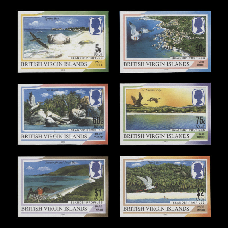 British Virgin Islands 2002 Island Profiles/Virgin Goada imperforate proof singles