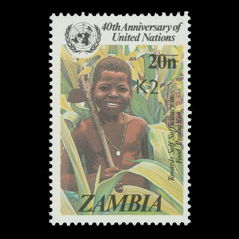 Zambia 1991 (MNH) K2/20n United Nations Anniversary