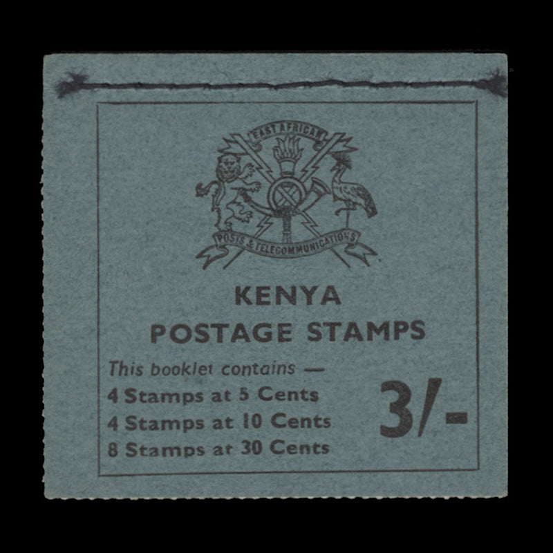 Kenya 1966 3s Bluish Grey Stitched booklet