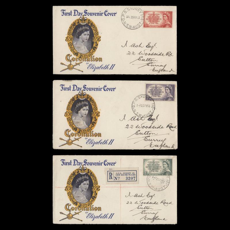 Australia 1953 Coronation first day covers, SYDNEY