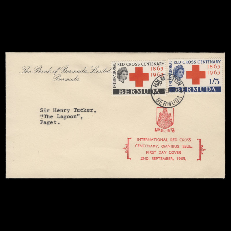 Bermuda 1963 (FDC) Red Cross Centenary, HAMILTON