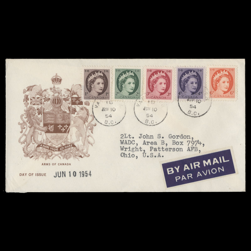 Canada 1954 Definitives first day cover, VANCOUVER