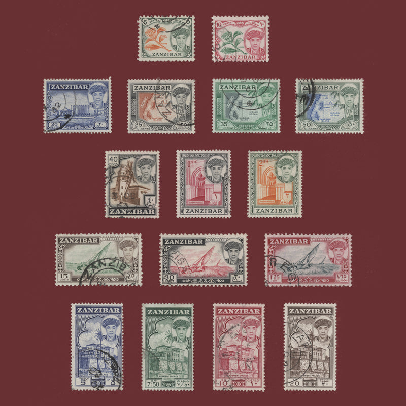 Zanzibar 1961 (Used) Definitives