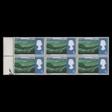 Great Britain 1966 (MNH) 6d Landscapes phosphor block with 'AN' flaw