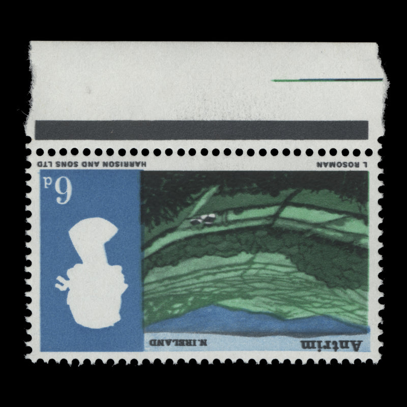 Great Britain 1966 (Variety) 6d Landscapes ordinary with inverted watermark