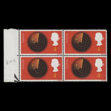 Great Britain 1967 (Variety) 4d Discovery & Invention block with scale flaw