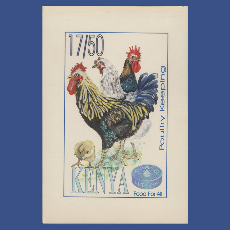 Kenya 1995 Poultry Keeping watercolour artwork by Dvora Bochman