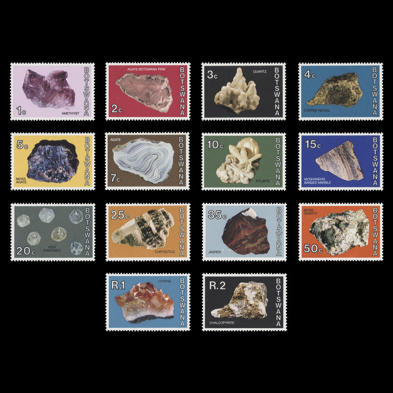Botswana 1974 (MNH) Minerals Definitives