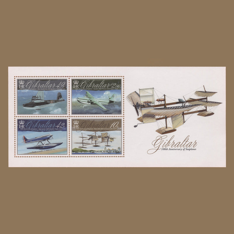 Gibraltar 2010 Henri Fabre's Floatplane watercolour artwork