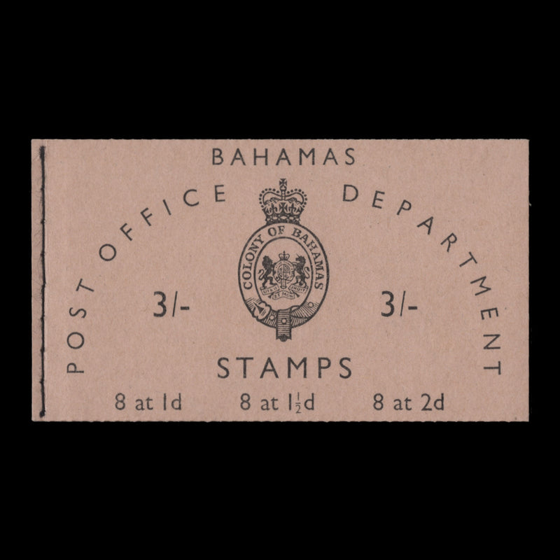 Bahamas 1961 (Booklet) 3s Brown-Purple stitched, contents upright