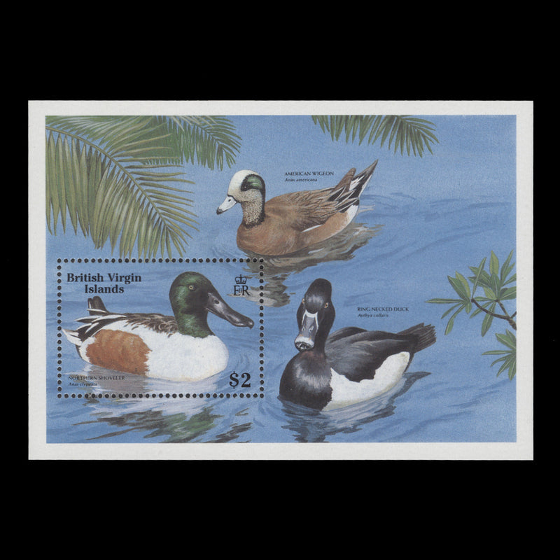 British Virgin Islands 1988 (MNH) Aquatic Birds miniature sheet