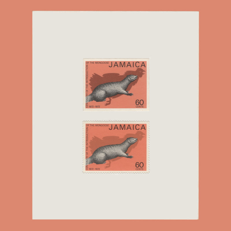 Jamaica 1973 60c Introduction of the Mongoose imperf proof