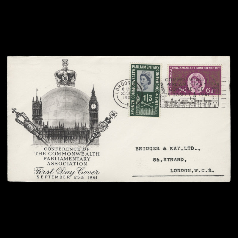 Great Britain 1961 Parliamentary Conference first day cover, LONDON SW1