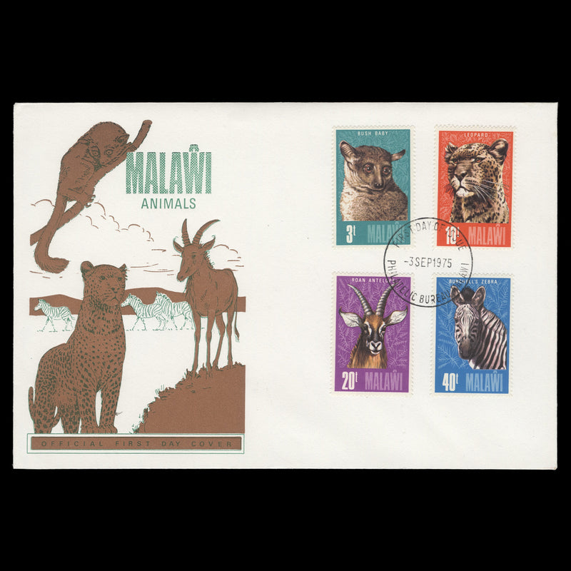 Malawi 1975 Animals first day cover