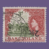 Basutoland 1961 (Variety) 2½c/3d Basuto Household with inverted surcharge