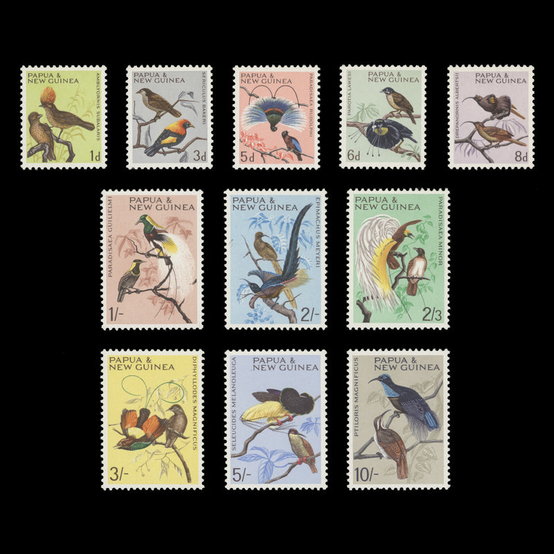 Papua New Guinea 1964 (MNH) Birds Definitives