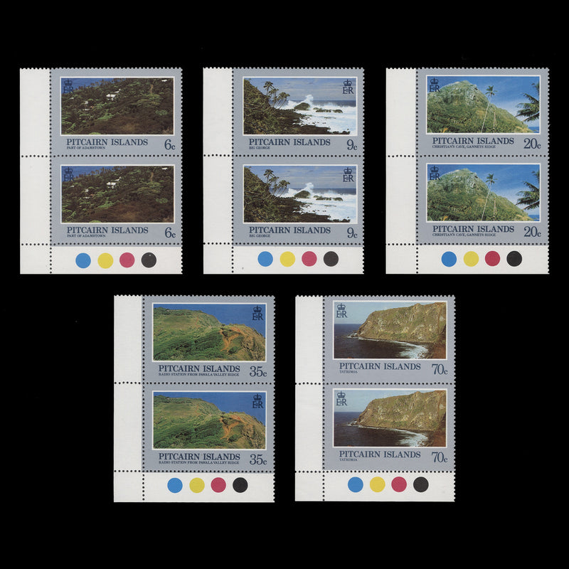 Pitcairn Islands 1981 (MNH) Landscapes traffic light pairs