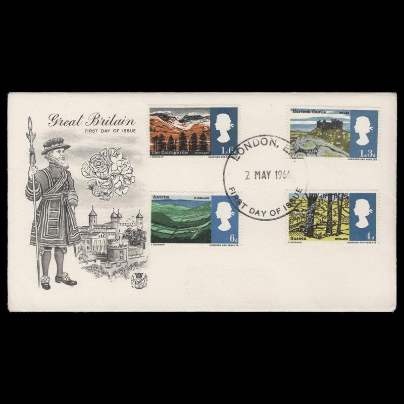 Great Britain 1966 Landscapes phosphor first day cover, LONDON EC