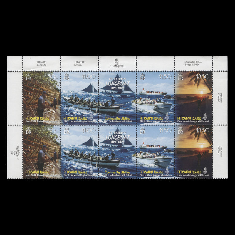 Pitcairn Islands 2008 (MNH) Longboat History value block