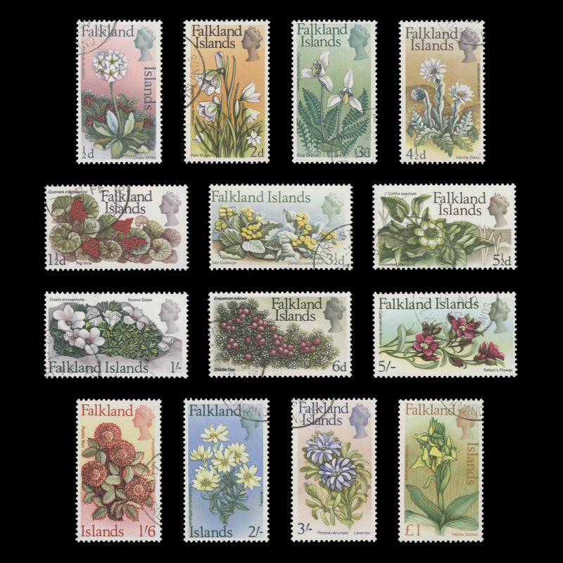 Falkland Islands 1968 (Used) Flowers Definitives