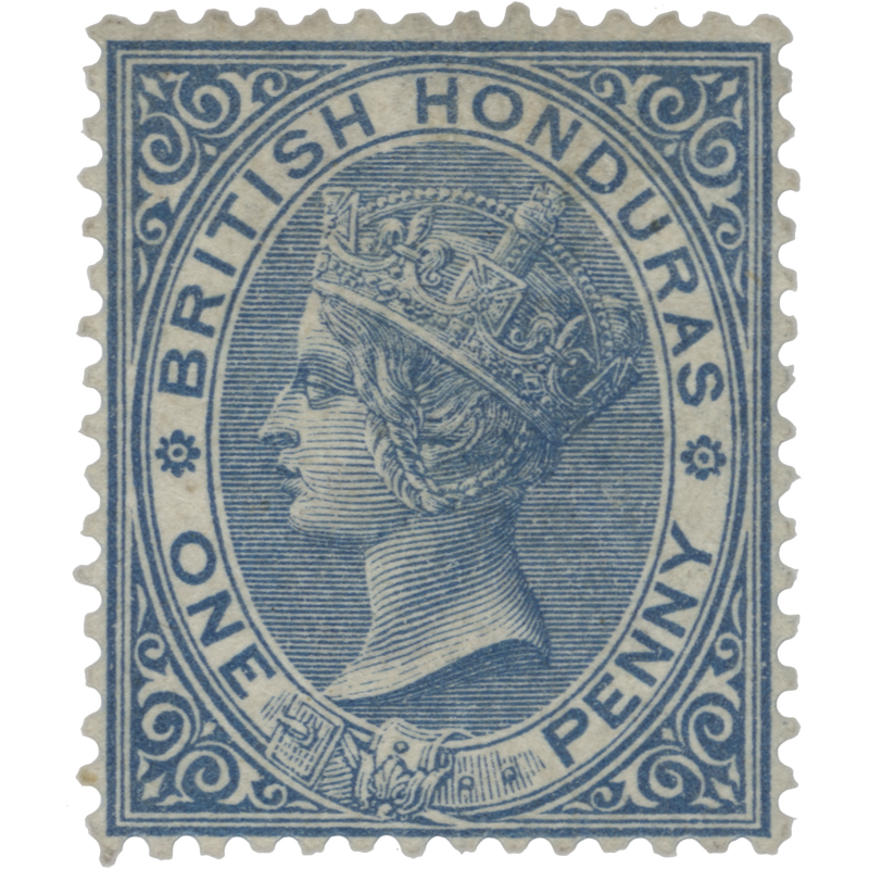 British Honduras 1884 (Unused) 1d Blue