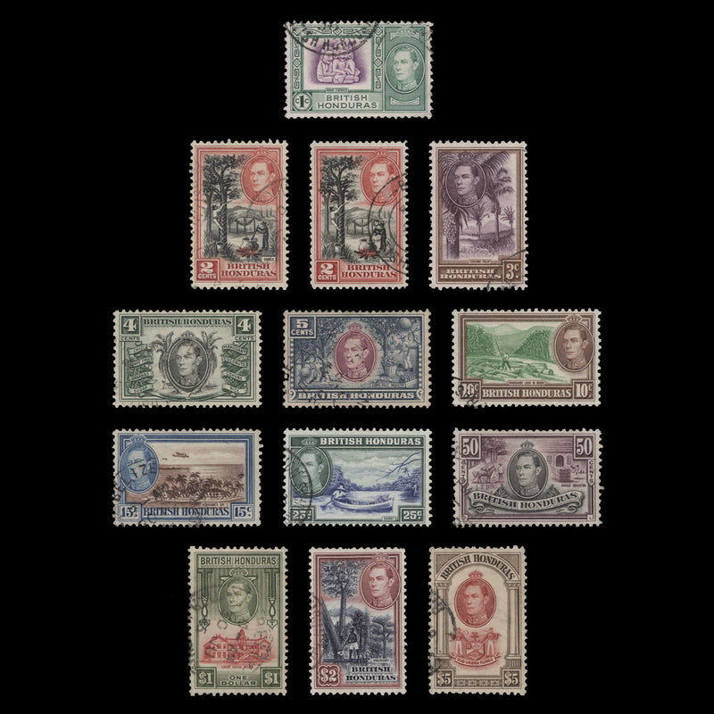 British Honduras 1938 (Used) Definitives