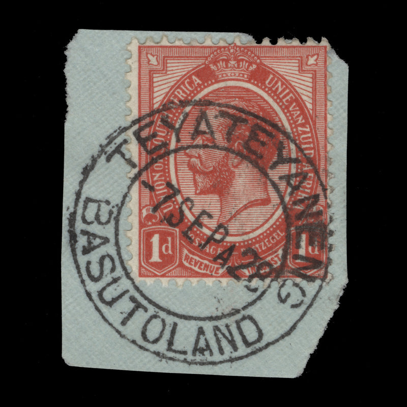 Basutoland 1928 (Postmark) Teyateyaneng