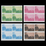 Aitutaki 1989 (Variety) Bicentenary of Discovery miniature sheet progressive proof blocks