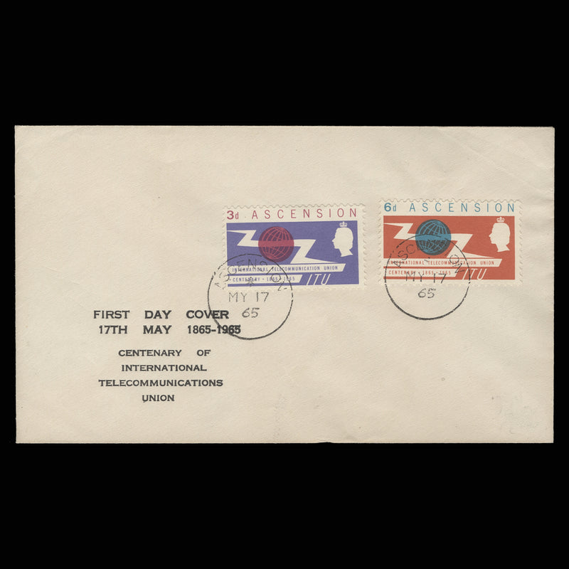 Ascension 1965 ITU Anniversary first day cover