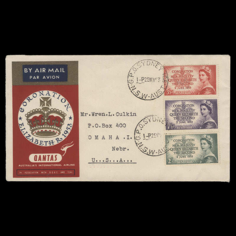 Australia 1953 Coronation first day cover, GPO SYDNEY