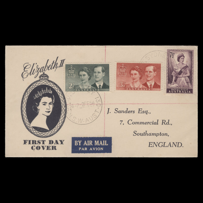 Australia 1954 Royal Visit first day cover, SYDNEY