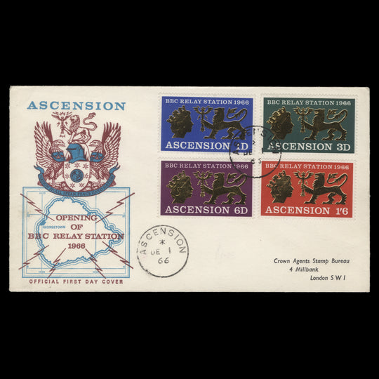 Ascension 1966 BBC Relay Station first day cover