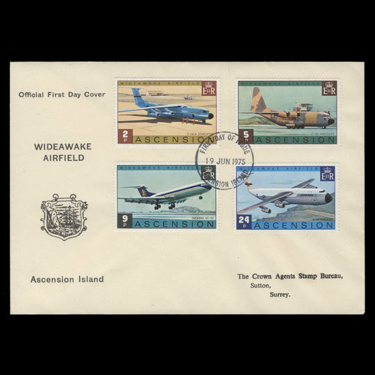 Ascension 1975 Wideawake Airfield first day cover