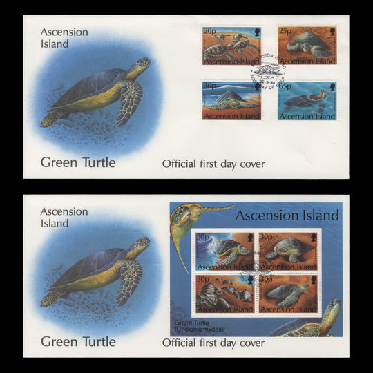 Ascension 1994 Green Turtles first day covers