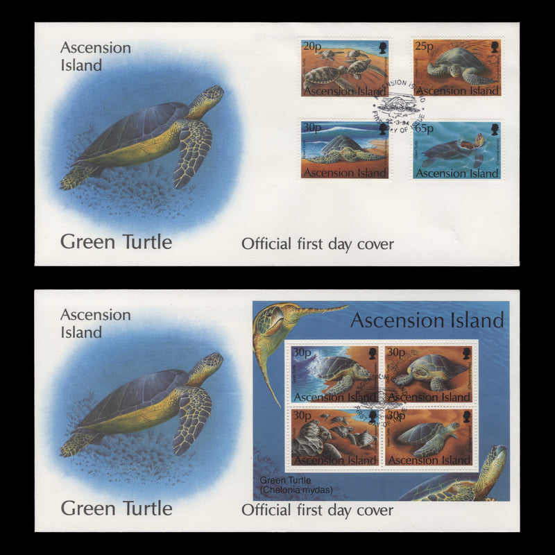 Ascension 1994 Green Turtles first day covers