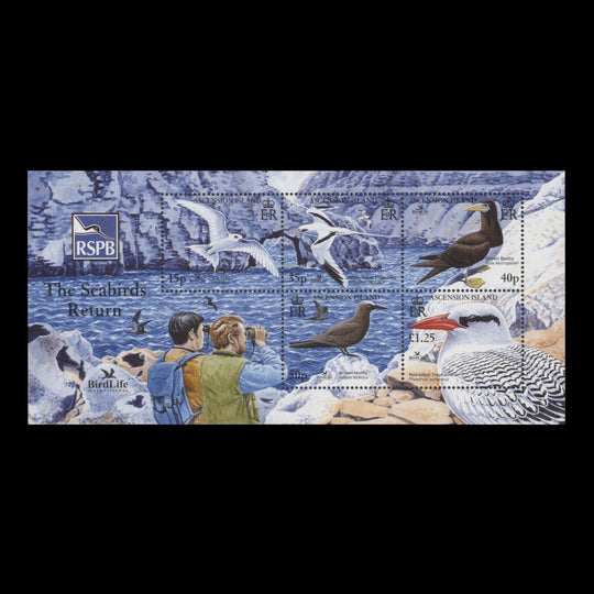 Ascension 2005 (MNH) Seabirds miniature sheet