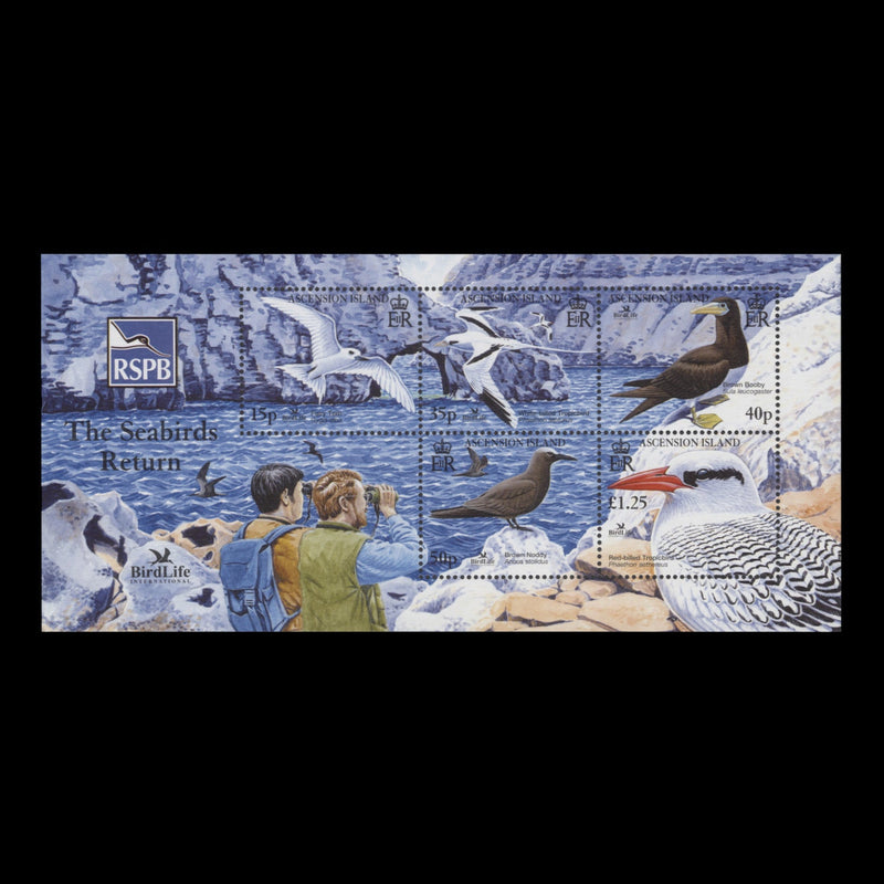 Ascension 2005 (MNH) Seabirds miniature sheet