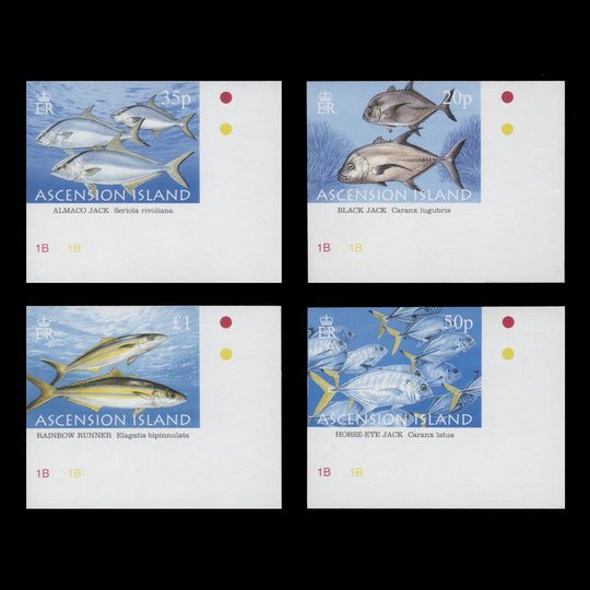 Ascension 2006 Sport Fishing, Jacks imperforate proof singles