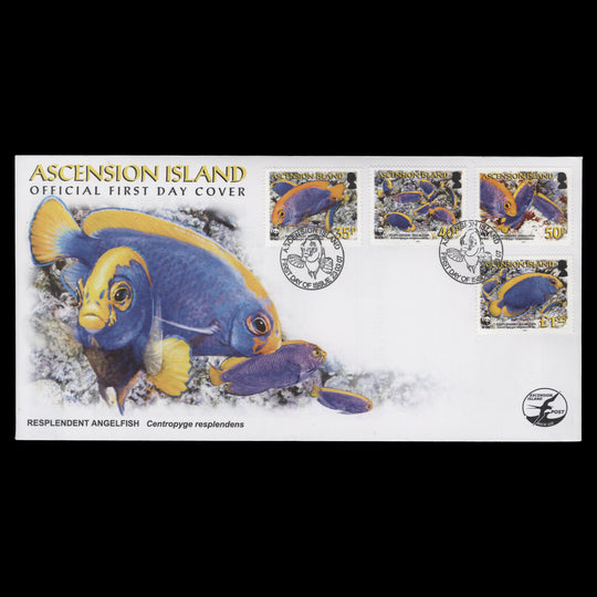 Ascension 2007 Resplendent Angelfish first day cover