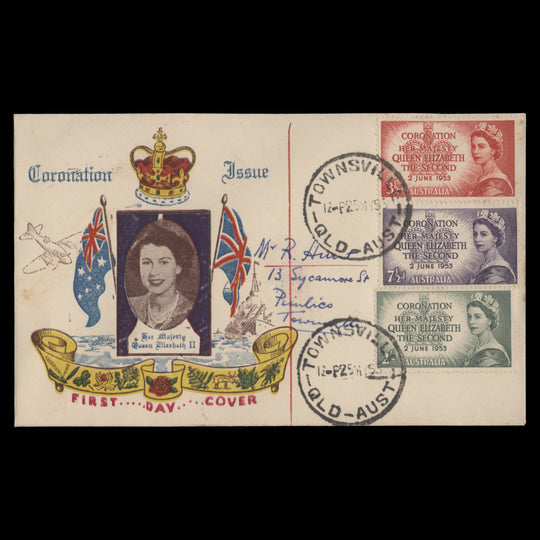 Australia 1953 Coronation first day cover, TOWNSVILLE