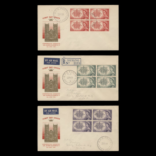 Australia 1953 Coronation first day covers, GPO PERTH